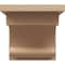 Ekena Millwork 8"W x 8"D x 8"H Wide Alma Rough Cedar Woodgrain TimberThane Corbel, Primed Tan CORUR08X08X08ALMRCPR - alternate 3